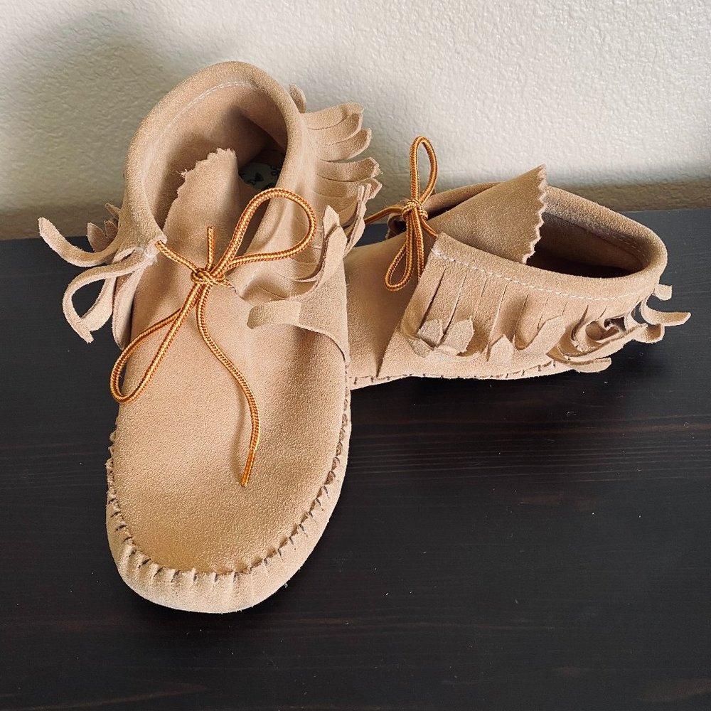 Tan Moccasins - size 6